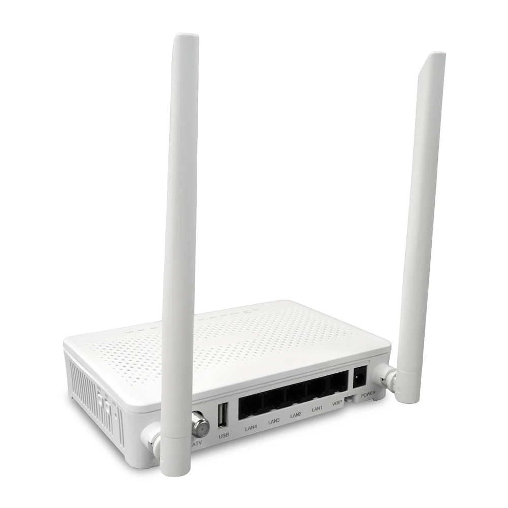 Wifi5 ONU AC1200 Dual Band ONU XPON With CATV G1412C 4GE+VOIP FTTH GPON Epon ONT RF 2.4G 5G Dual Band WiFi CATV ONU