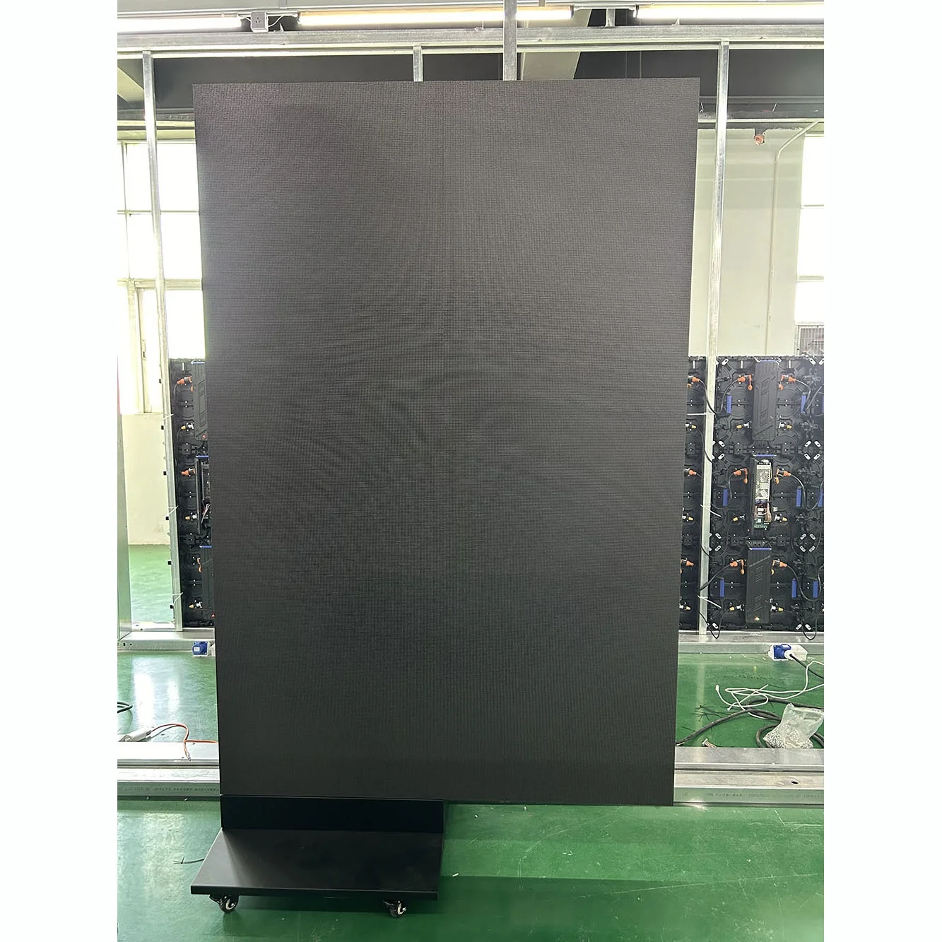 New design P2.5  floor standing double side foldable LED Poster Screen 640x1920mm