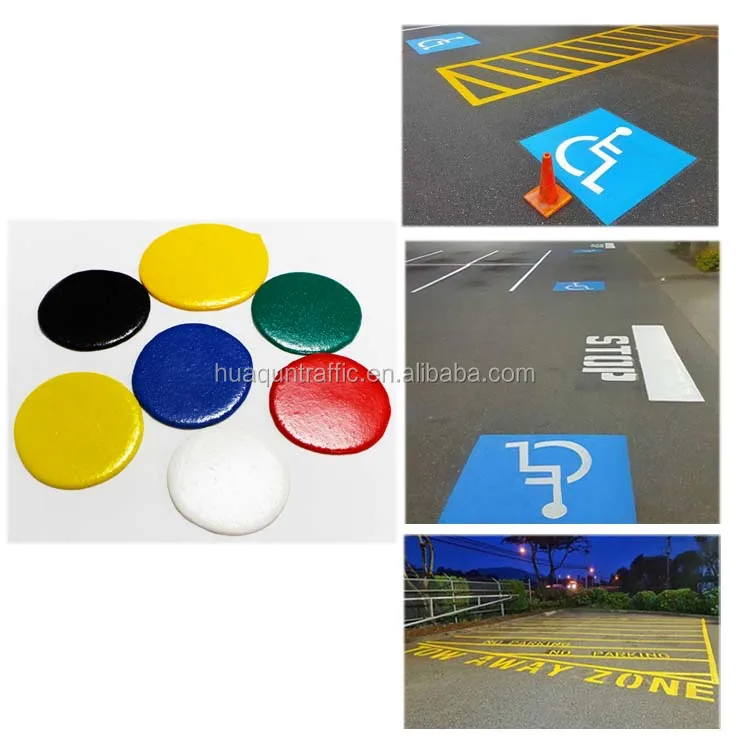 Africa Asia Road Marking Paint Long Service Life 3 Minutes Quick Drying Thermoplastic Road Marking Paint
