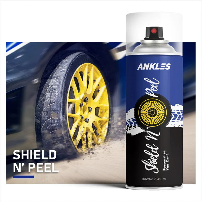 ANKLES liquid peelable removable spray rubber paint recolor car rubber paint for cars spray rubber paint