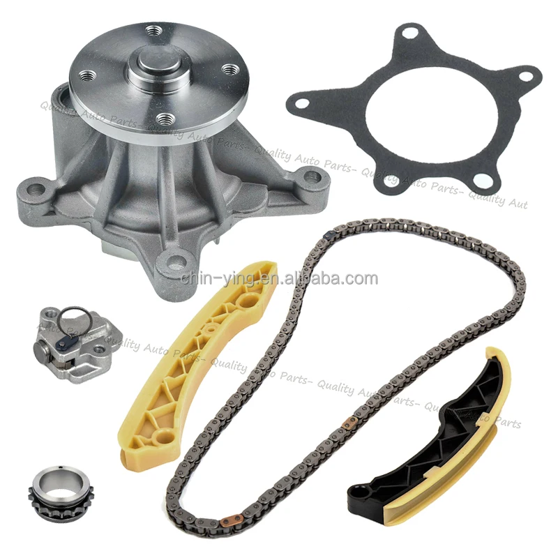 Timing Chain Kit Camshaft Coolant Water Pump For Kia Soul Forte5 Koup Rio Optima 1.6L TURBOCHARGED AW6247 251002B700