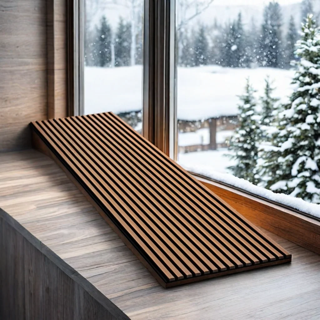 High Quality Acoustic Panels Wooden Slat Panel with Luxury Finish and Outstanding Acoustic Properties