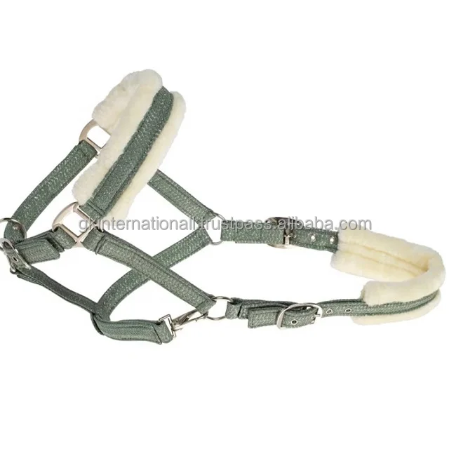 Best Quality Top Manufacturer Horse Mink Halter High Quality Horse Head Collar Assorted Colors Mink Nylon Webbing Halter