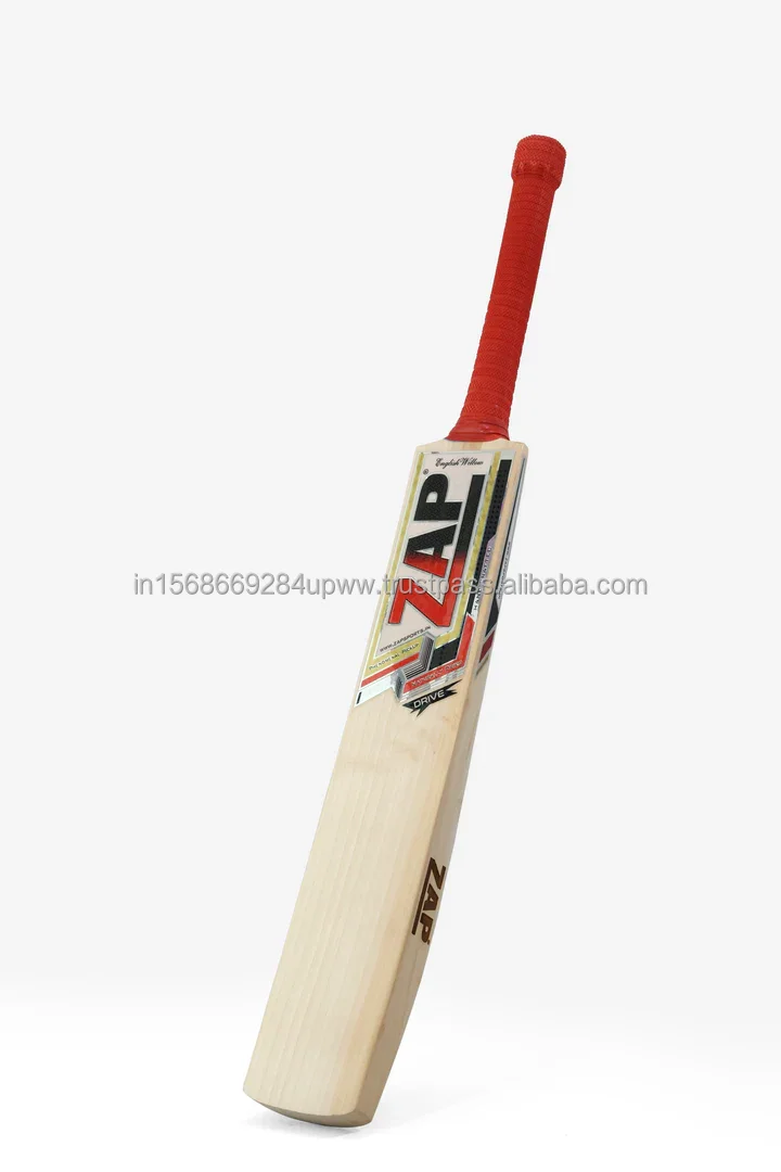 ZAP Classic Drive English Willow Cricket Bat Size 2 Made of Premium Wood and Plastic for Sports Use
