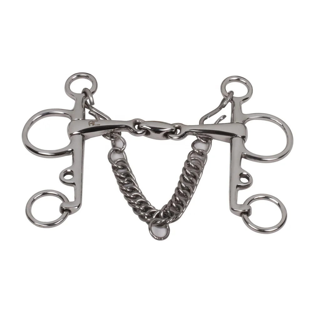 Double Broken Pelham 14mm Horse Bits Equestrian Equine Equipment