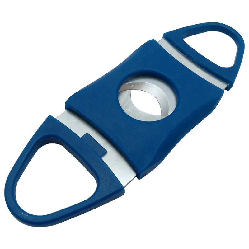 Hot Selling Good Quality Plastic Double Blades Double Grips Cigar Cutter