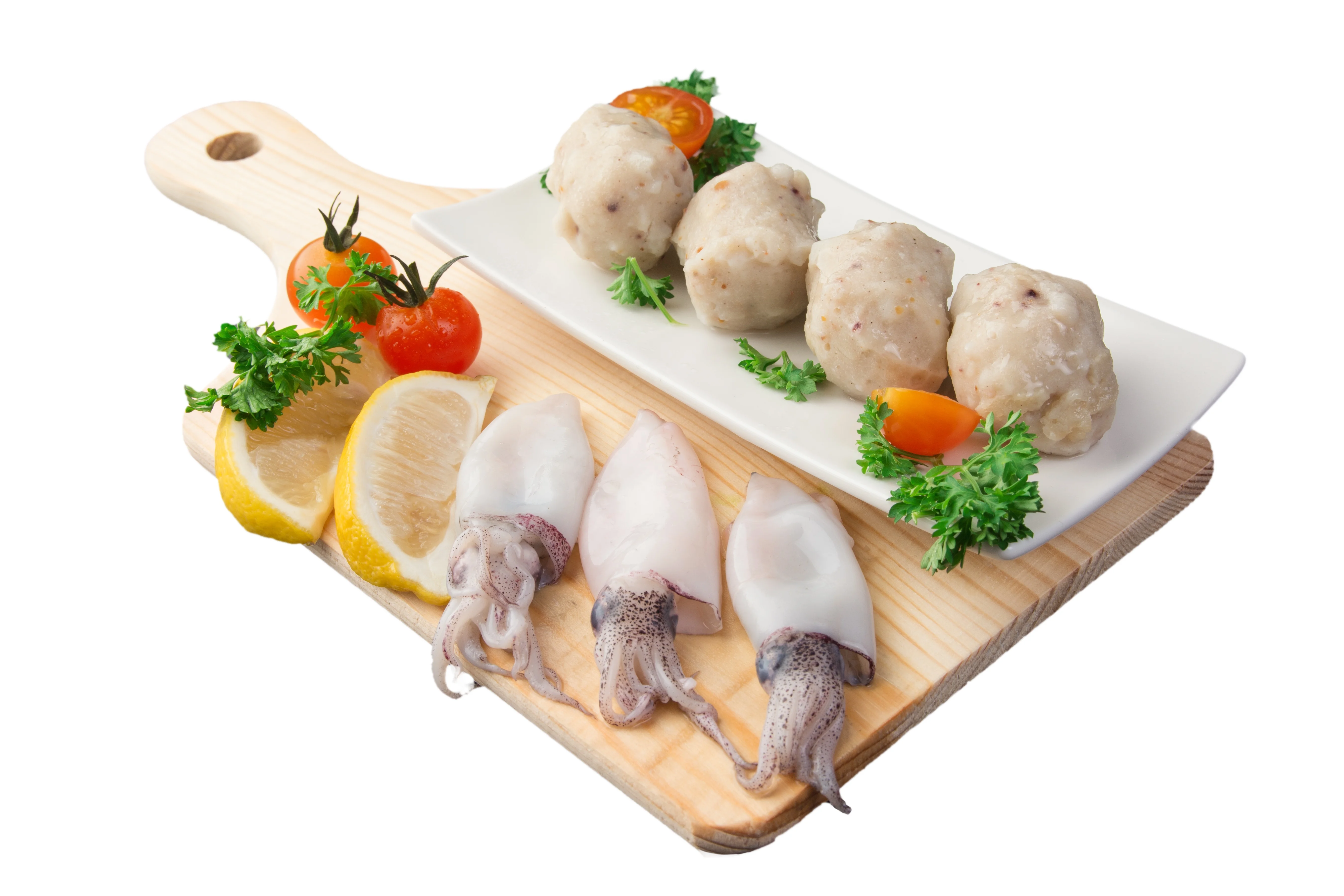 Top-Quality Squid Balls: Tender and Chewy, Perfect for Dim Sum Frozen Delights Made In Malaysia