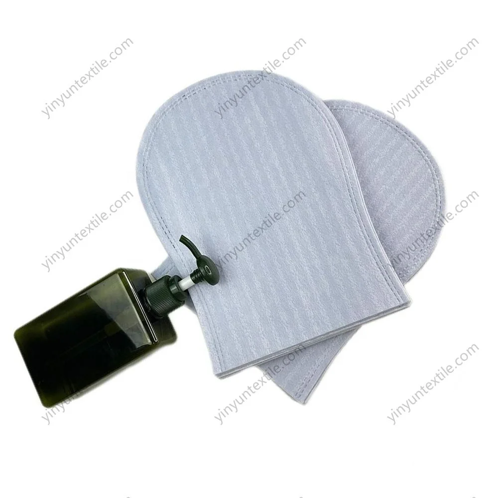 Disposable Soft Non Woven Patient Body Cleaning Waterproof Washing Gloves