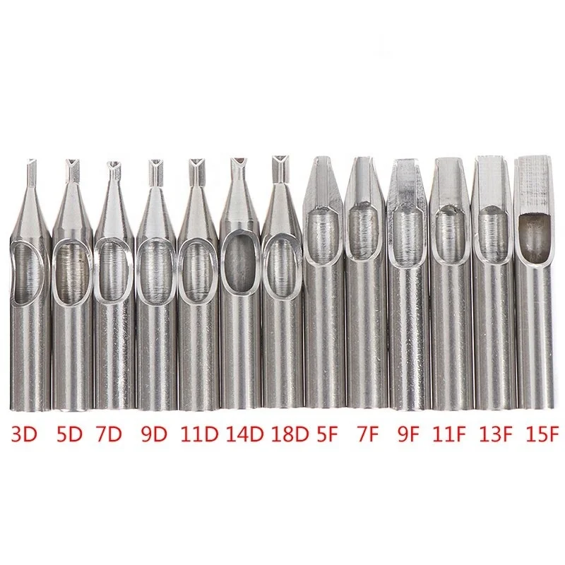 304 Stainless Steel Tattoo Nozzle Needles Tips Kit