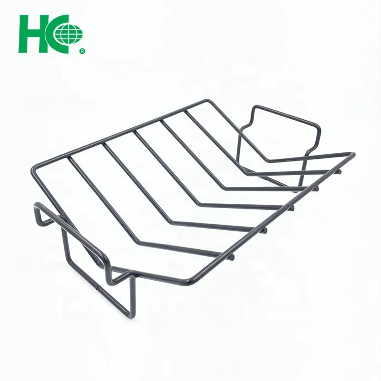 Chrome rib barbecue rack