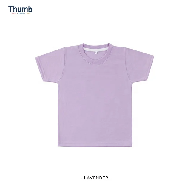 100% Polyester Blanks Tshirt Made in Thailand Kids Pastel Plain for Sublimation Printing T Shirt Men T-shirt Short Sleeve Casual
