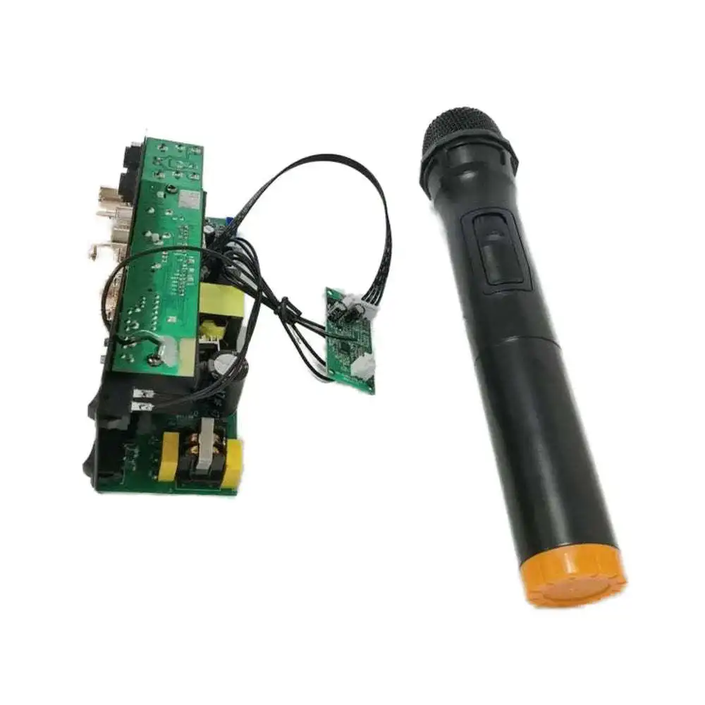 Portable Audio Player Mini LED Noise Cancelling XLR VHF Wireless PCB Receiver Module Handheld Wireless Microphone Conference