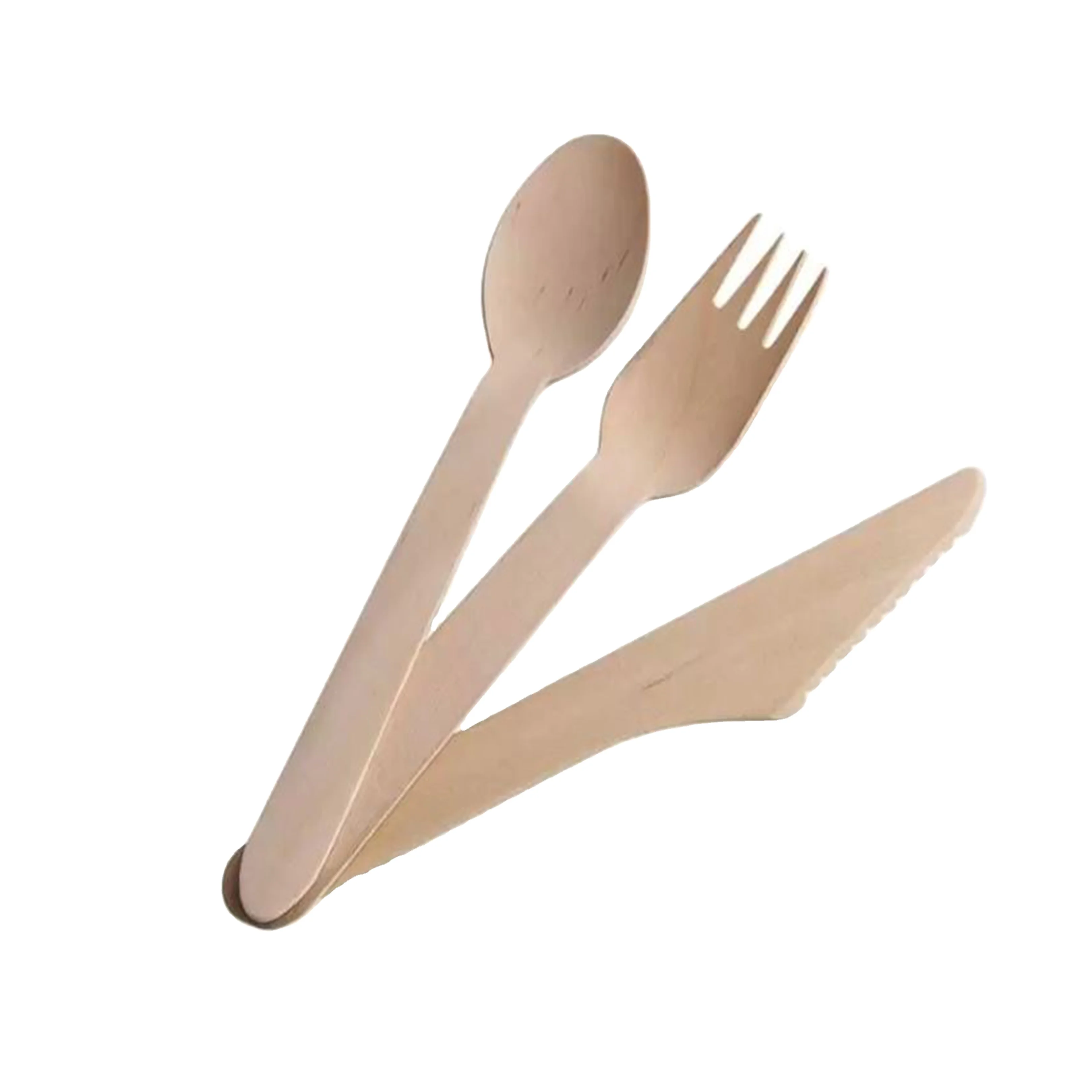 Disposable Wooden Cutlery | Eco-Friendly Birchwood Spoons, Forks, knives, skewers | Amazon Top Listed Bamboo Cutlery Set