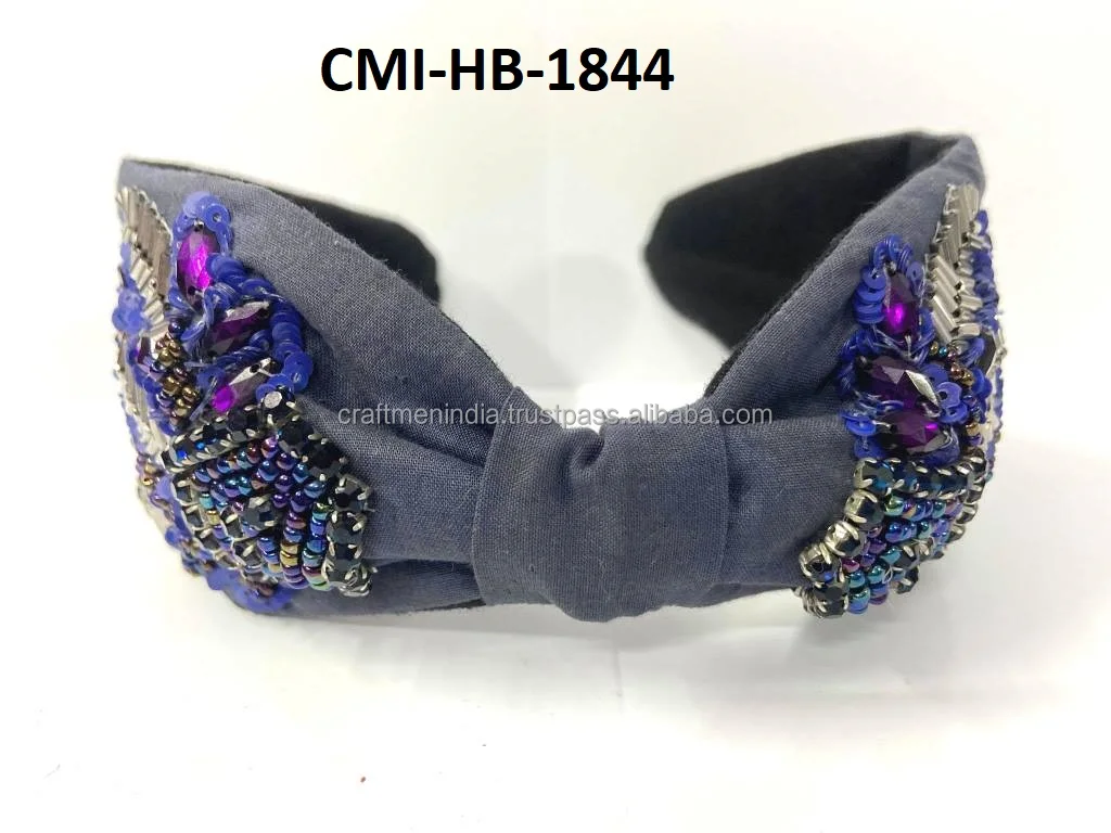 High on Demand Trendy Style Rhinestone Crystal Headband Hairband for Womens and Girls Available in Different Design