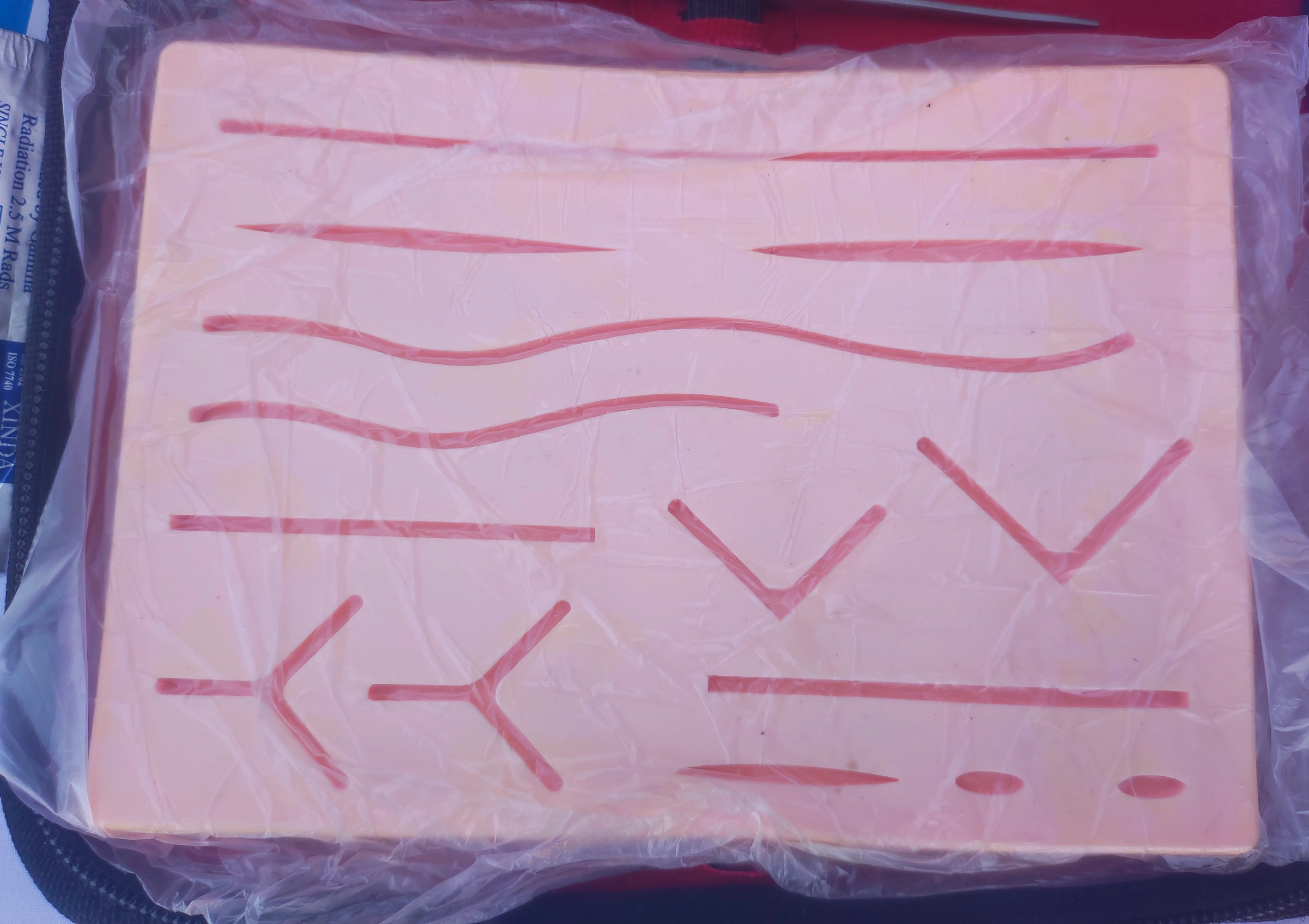 Suture Practice Kit for Medical Students Suture Training which contains all the essential stainless steel  tools.