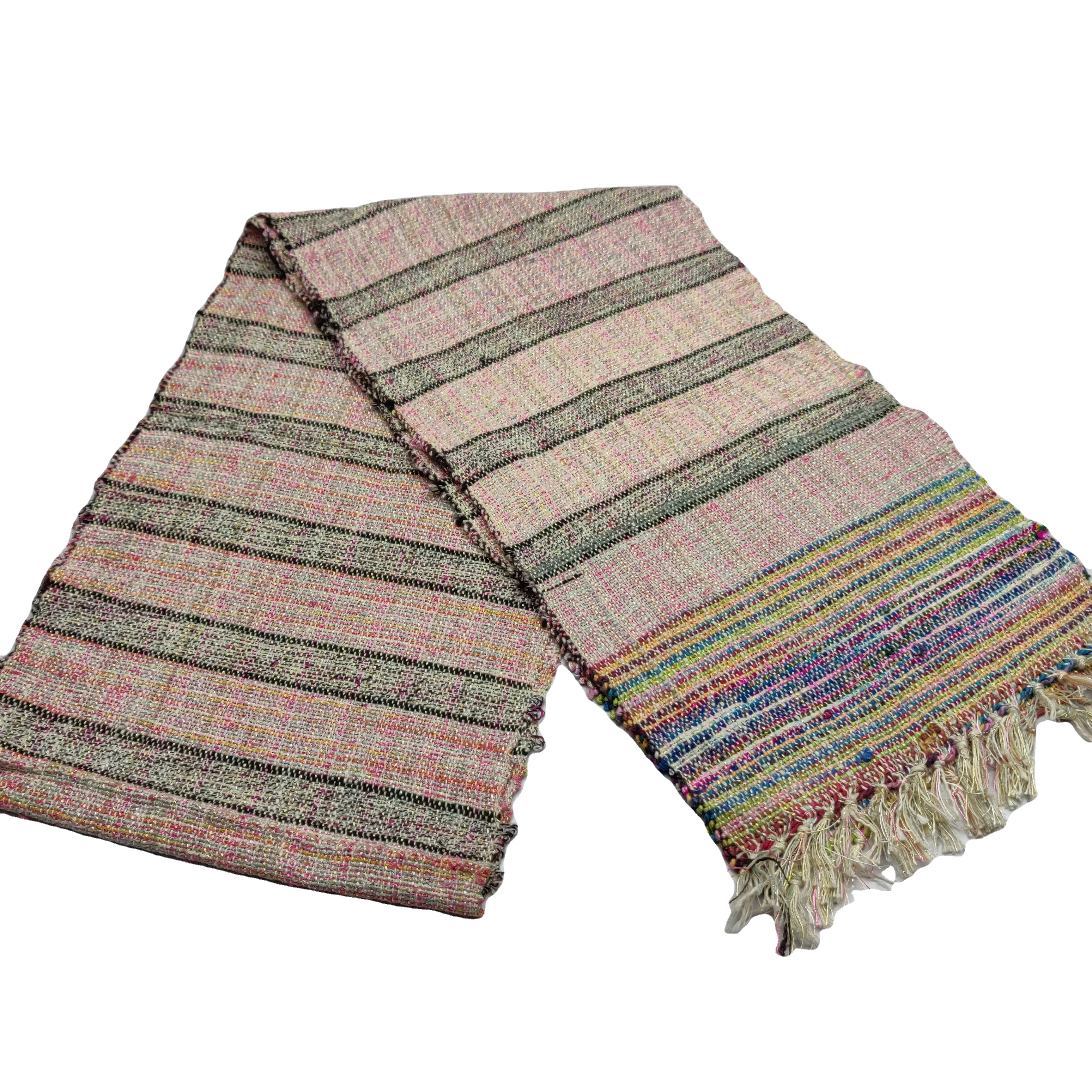 Fashionable silk scarf Custom Made echo friendly and sustainable handloom product made from recycled/upcycled silk