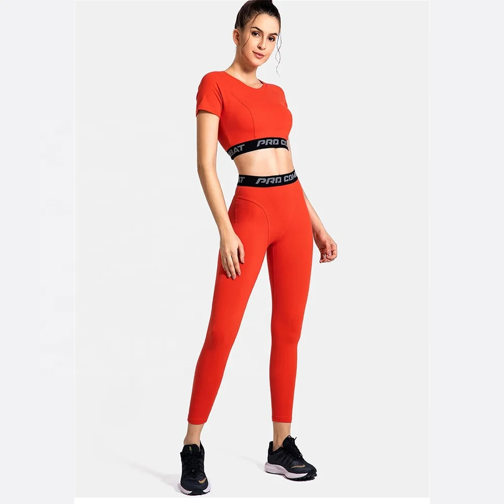 2022 Wholesale Women 85% polyester 15% spandex Fitness Yoga Suit Unisex Women High Compression Gym Set Girl Seamless Yoga Suit