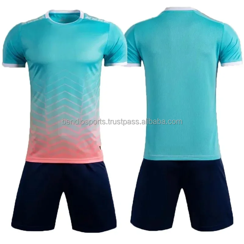 Summer Football Training Suits For Kids and Men Custom Football Jersey Set Team Soccer Wear Training Suit