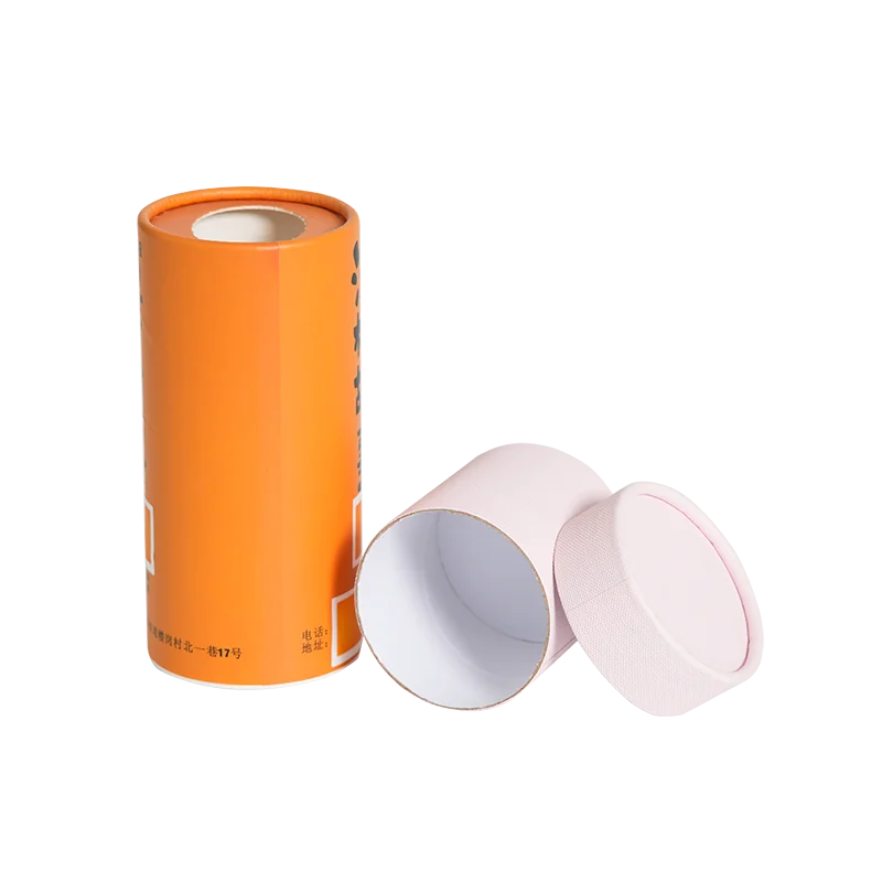Custom Eco Friendly Paperboard Container Deodorant Lip Balm Skincare Type Twist Up Paper Tube Packaging Box for Lipstick Coffee