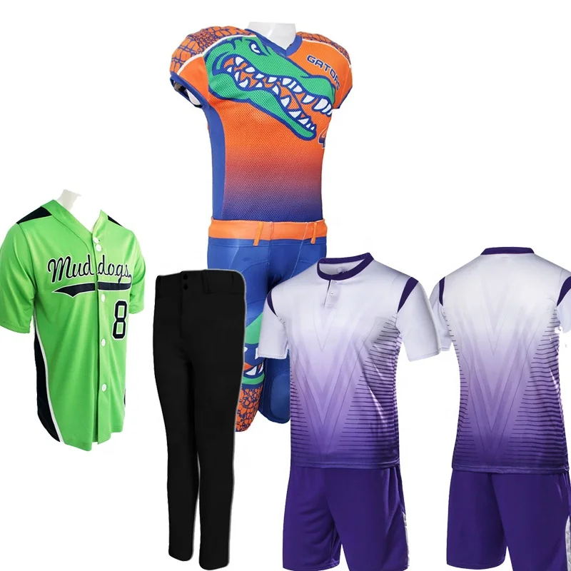 Customised Football Jersey Uniform Sublimation Quick Fit Football and Soccer Uniform Youth Soccer Baseball Jersey Uniforms