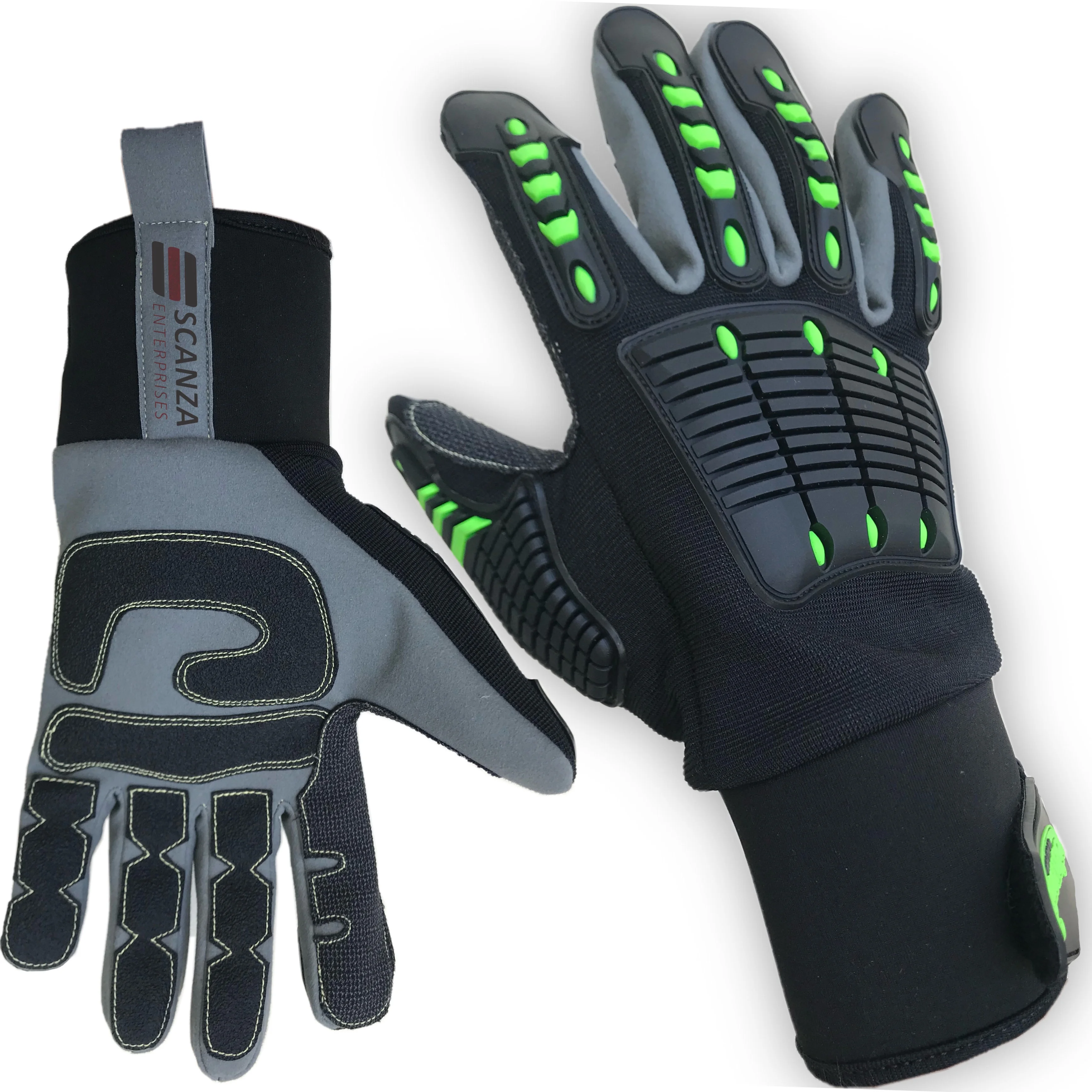 Custom Design Wholesale TPR Anti Impact Construction Hand Protection Gloves Anti Impact Resistant Mechanic Work Gloves