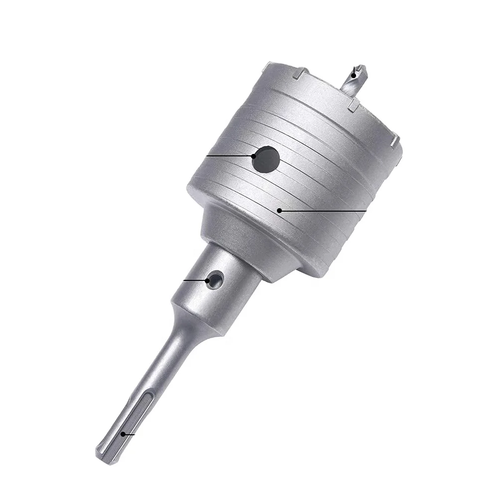 Dry Cutting Concrete Hole Saw Hollow Tct Core Drill Bit For Concrete Wall Brick Block