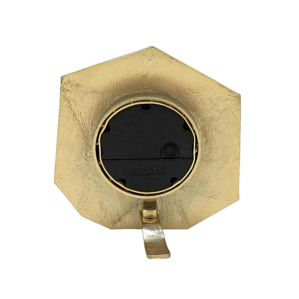 HOME DECORATION SIMPLE MODERN DESK CLOCK GOLD SILVER METAL