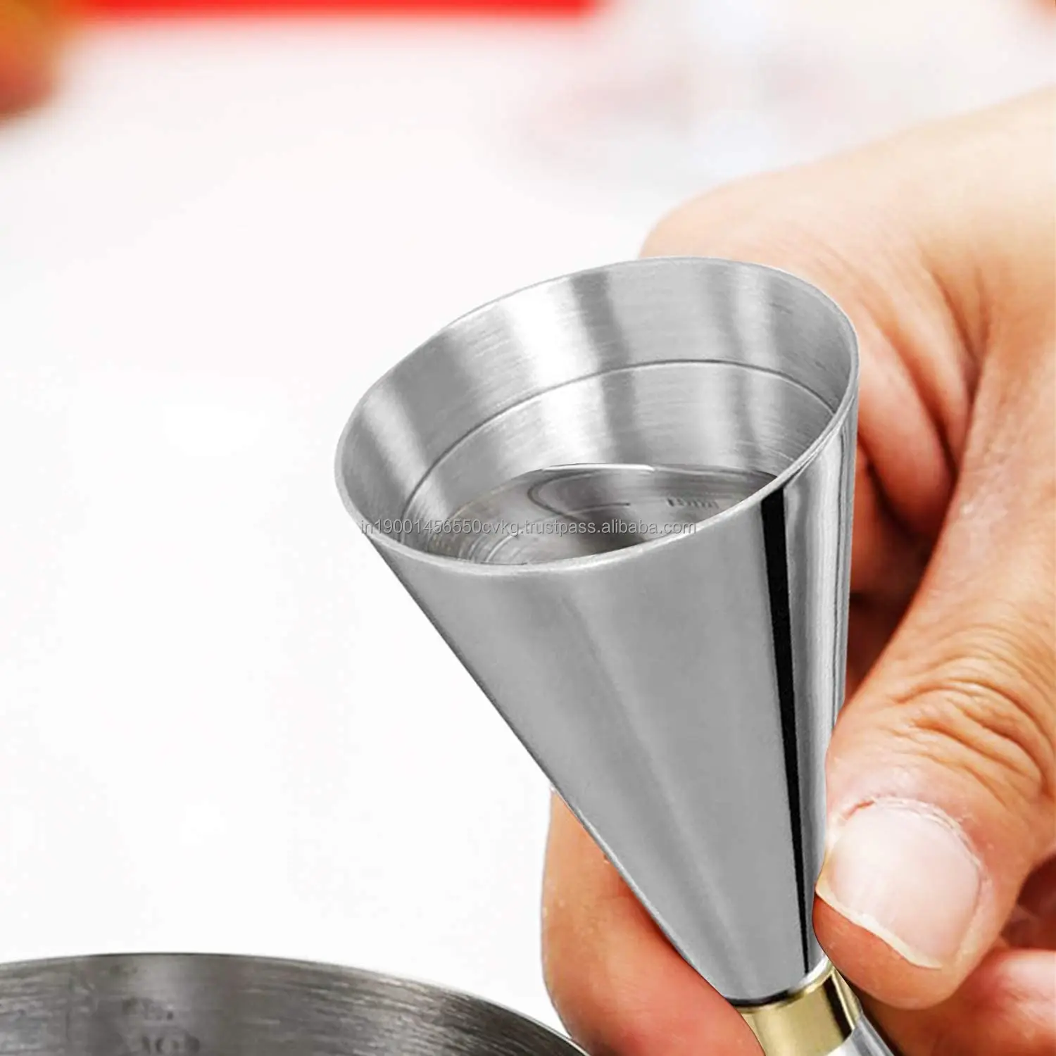 Bar Tools Peg Measurer Used to Liquor Measuring Cup Double Sided silverware Stainless Steel Professional Bartender