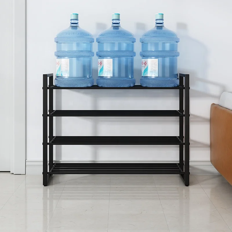 Sample free customization amazing 4 Tiers Diy Esay To Assemble Plastic Shoes Rack Cheap Shoe Rack