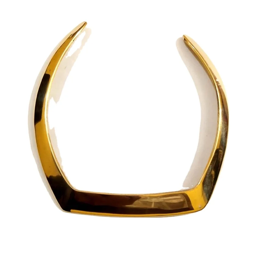 Hot Selling Fashion jewelry Necklaces Egyptian Style Brass Choker Golden Plating Hassle Available for Export  GC-NK-109