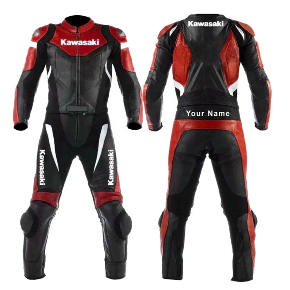 Custom Motorbike Leather Racing SUIT Biker Leather Racing Suit Motorcycle Suit  CE Approved Protectors
