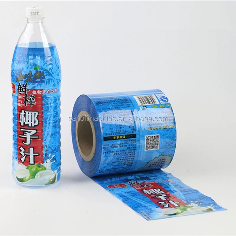 Digital Printed Shrink Sleeves PVC PET Heat Shrink Label Soft Touch Shrinkable Plastic Wrap Water Juice Beverage Bottle Labels