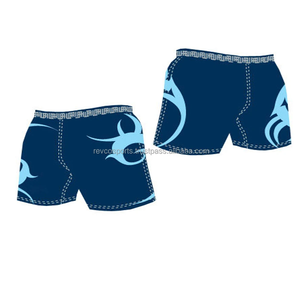 Men rugby shorts with pockets breathable polyester rugby league training shorts Women Customized logo Rugby Shorts