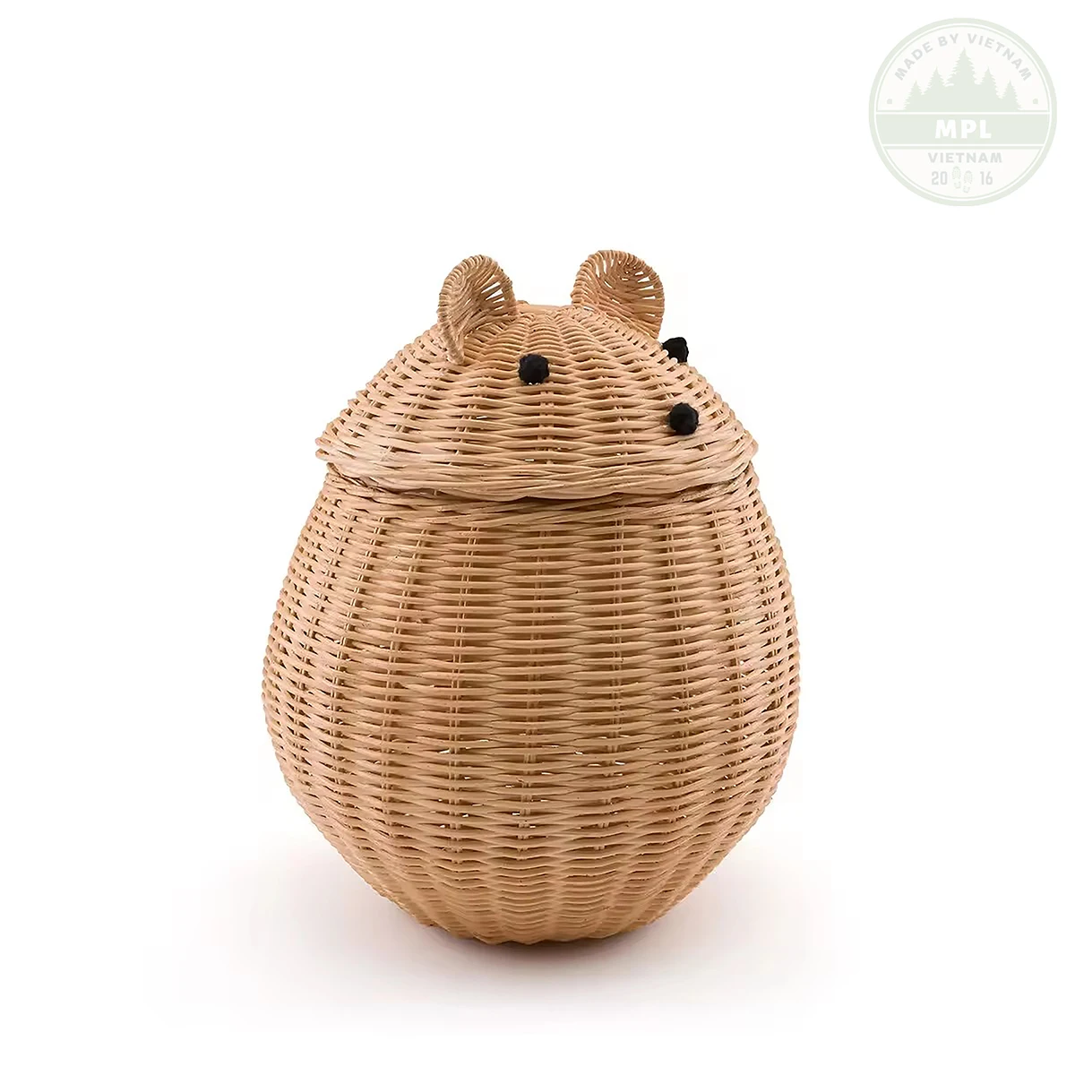 Hot Rattan Mouse Rattan Basket Rattan Kid Baskets Woven Wicker Storage Basket for Kids handmade in Vietnam