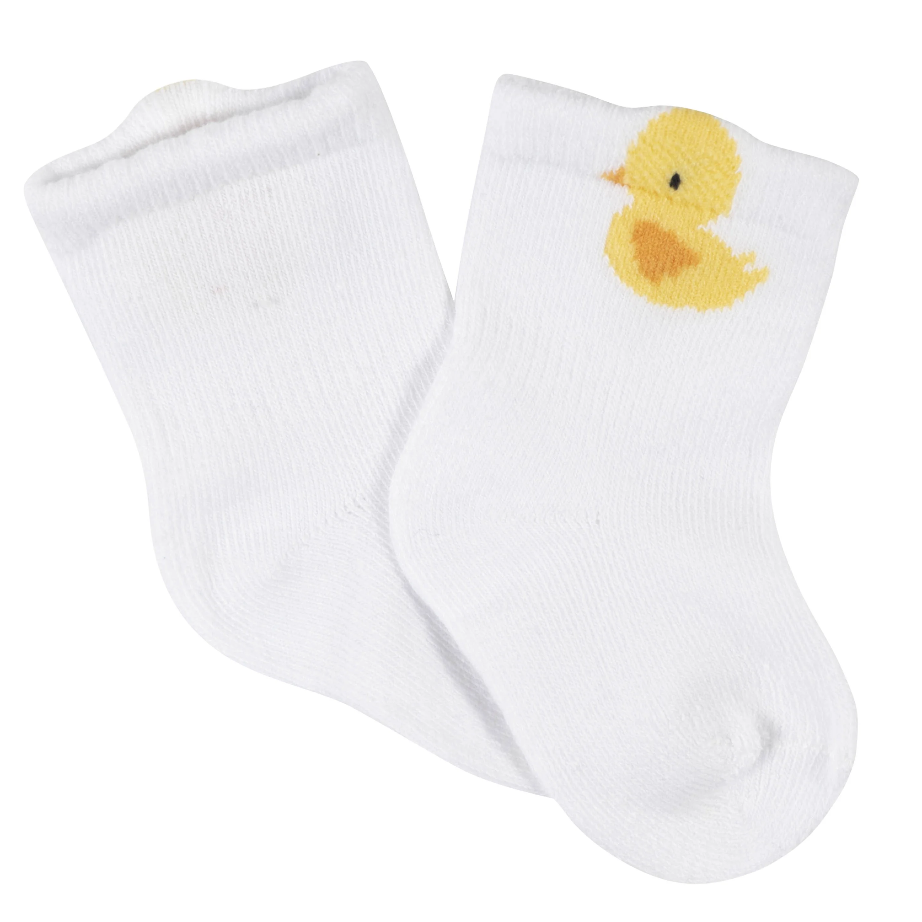 Gerber Unisex Crew Socks for Newborns 0-3 Months Baby Animals Wiggle Proof Jersey 6-Pack for Girls