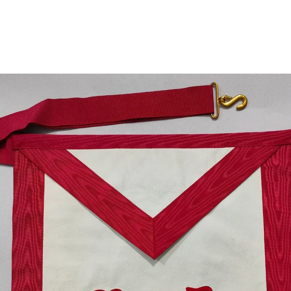 Masonic Scottish rite apron Mb apron with backing pocket and adjustable belt with Snack Set With excellent quality