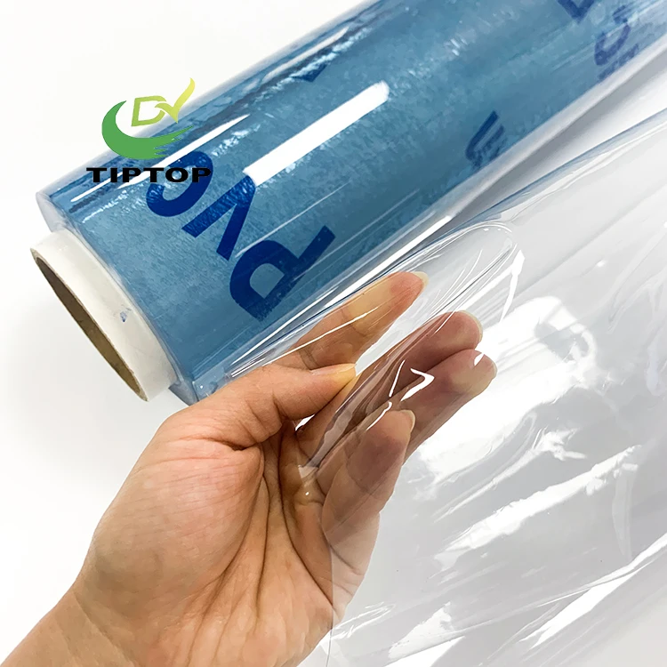 Tiptop Hot sale soft transparent plastic PVC soft film sheet for packing and stationery