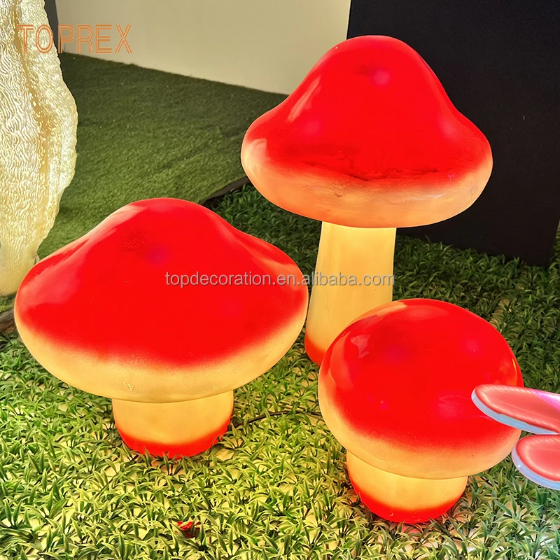 Outdoors Creative LED Ground Mushroom Landscape Lighting Christmas Holiday Garden Decoration Motif Light for Home Decorations