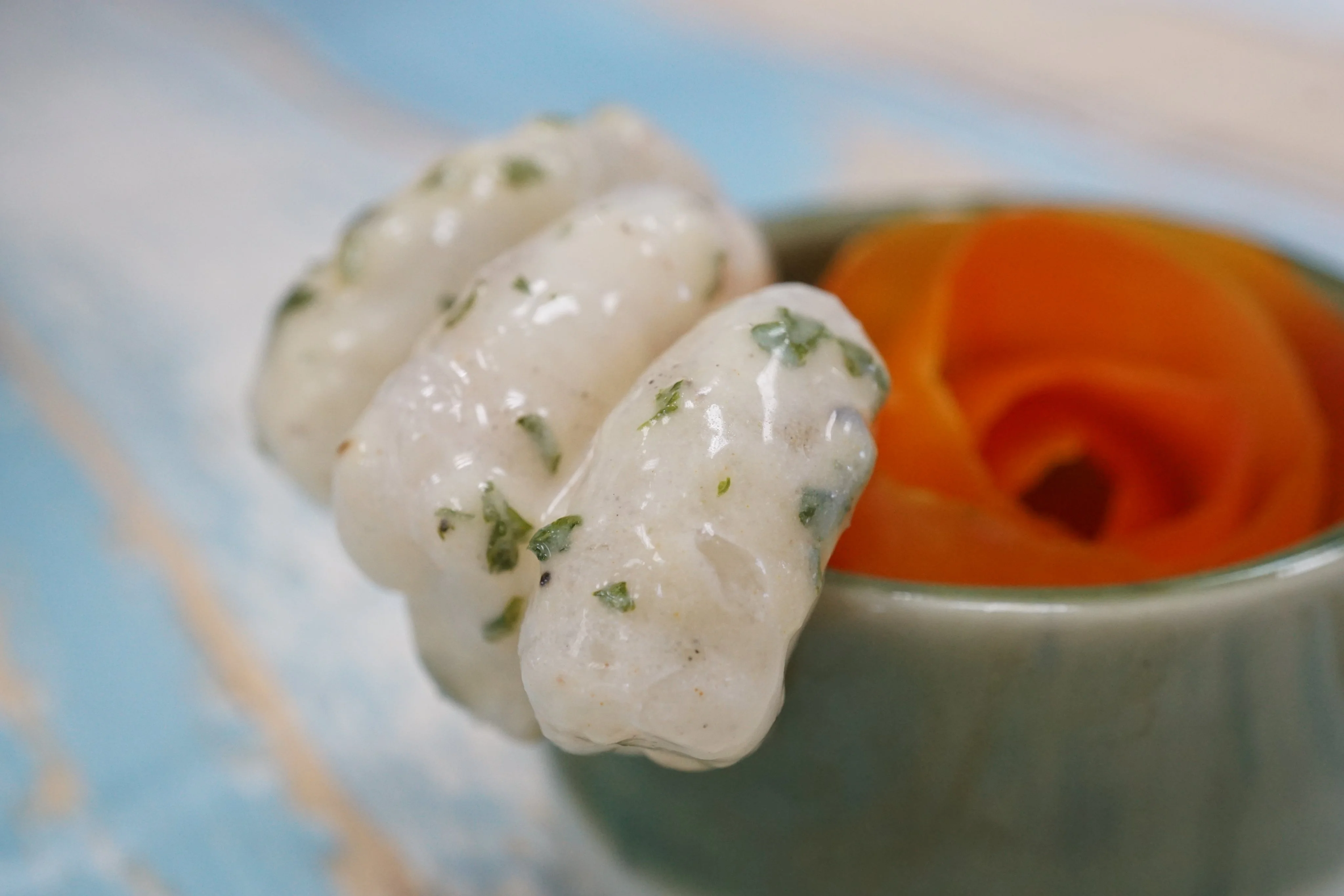 Best quality frozen creamy garlic herb marinated vannamei shrimp