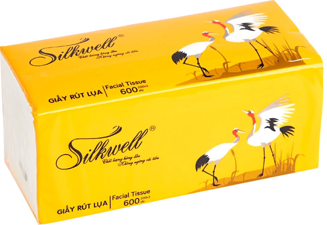 Silkwell Crane Retractable Paper 200 Sheets 3 Layers, paper napkins