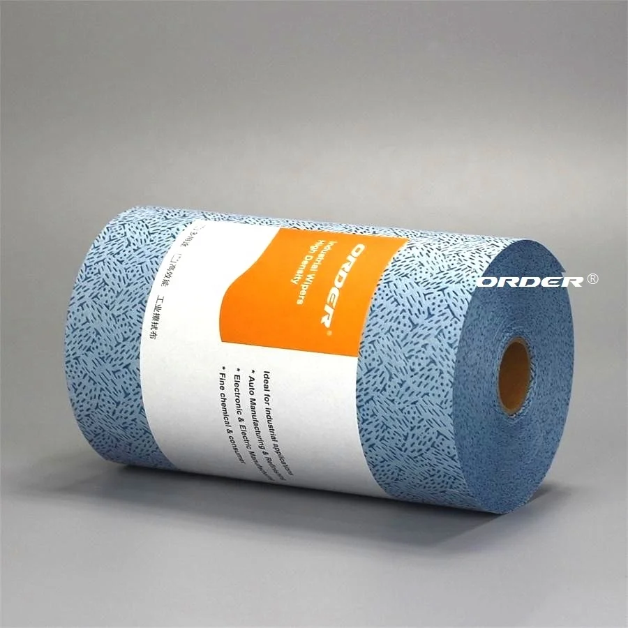 Metal surface polishing perforated roll meltblown pp absorbs oils industrial wiping rags melting blown wipes