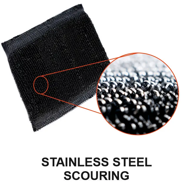 High quality scouring dish sponges with the steel wire dishwasher washing sponges scouring pad