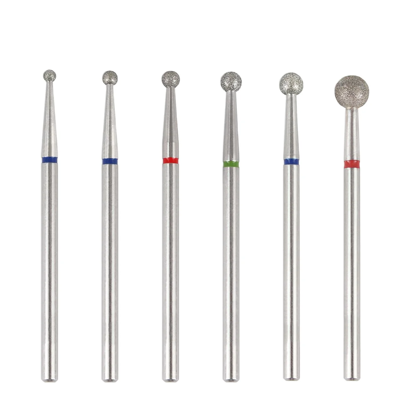 High Quality Shank 2.35mm Ball Grinding Head Electroplated Diamond Carving Bit For Polishing and Carving