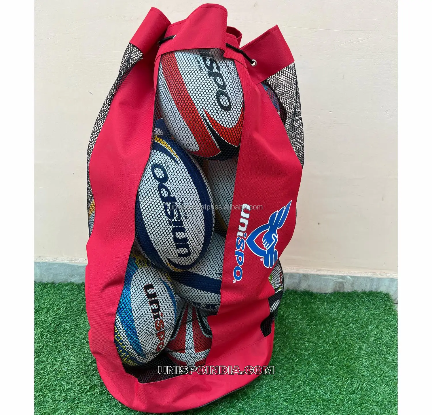 Sports ball carry bag made of tetron or canvas fully customisable and Environmental friendly