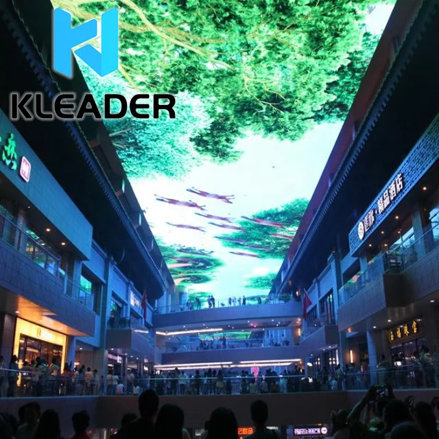 Sky Led Screens 3D Hologram Display Projection Video Content Animation Source Projector Screen Sky Indoor For Malls And Museums