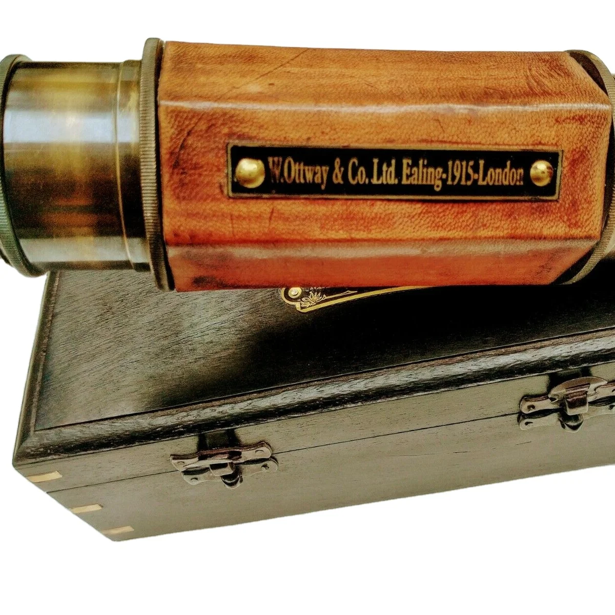 Vintage Brass Telescope Antique 24 Inch Hand Extending Naval,,Pirate Telescope