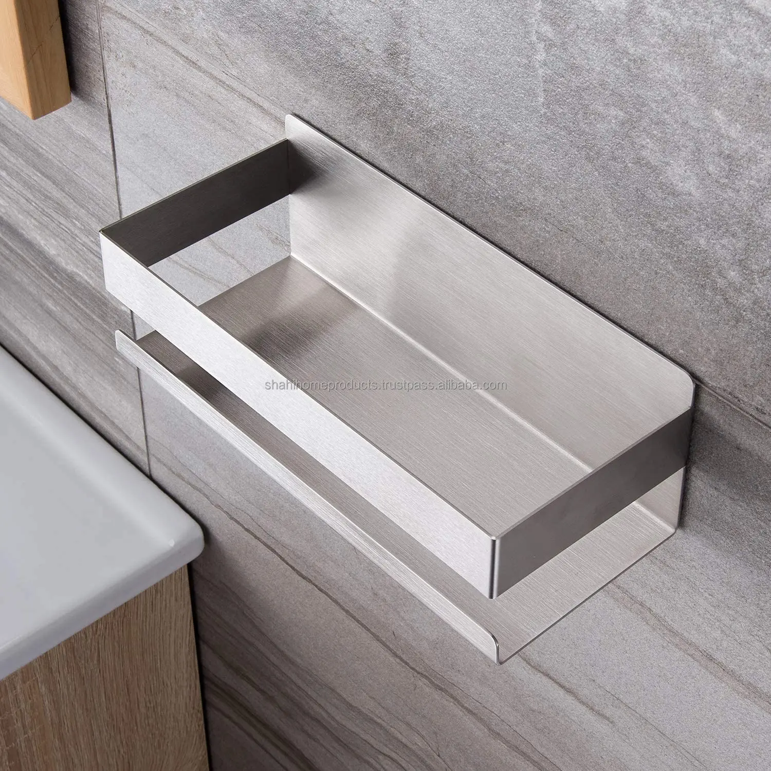 Shower Shelf/Bathroom Shelf Without Drilling Shower Caddy Stainless Steel