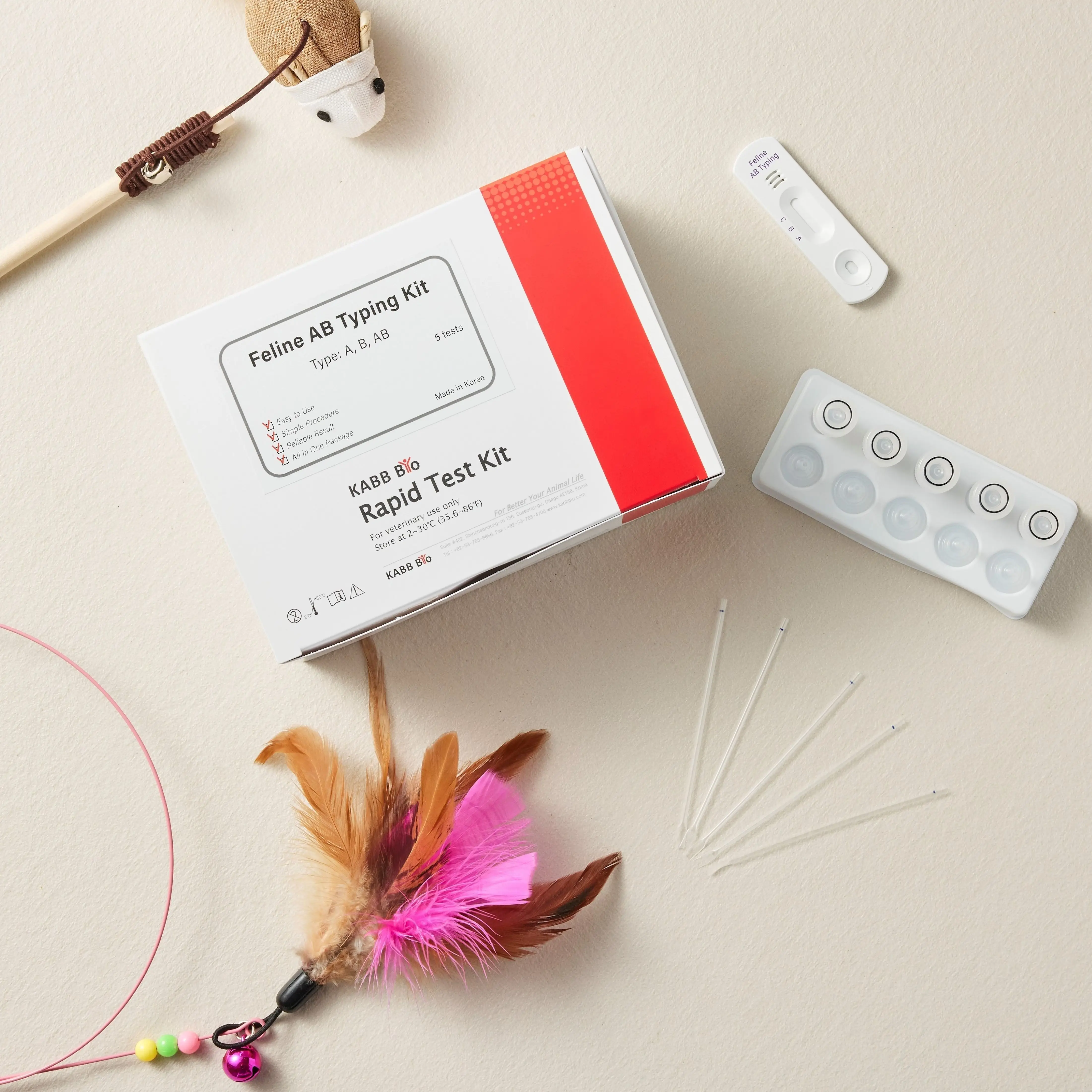 Superlative & Fast Feline Blood Typing Rapid Kit Made In 2022