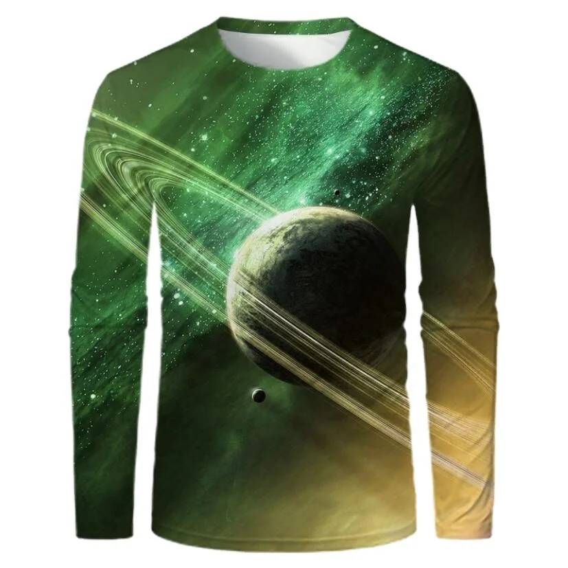 Latest design Men embossing logo design Premium cotton full Sleeve T-Shirt 4.2 Oz Soft Combed Ring-Spun tees custom