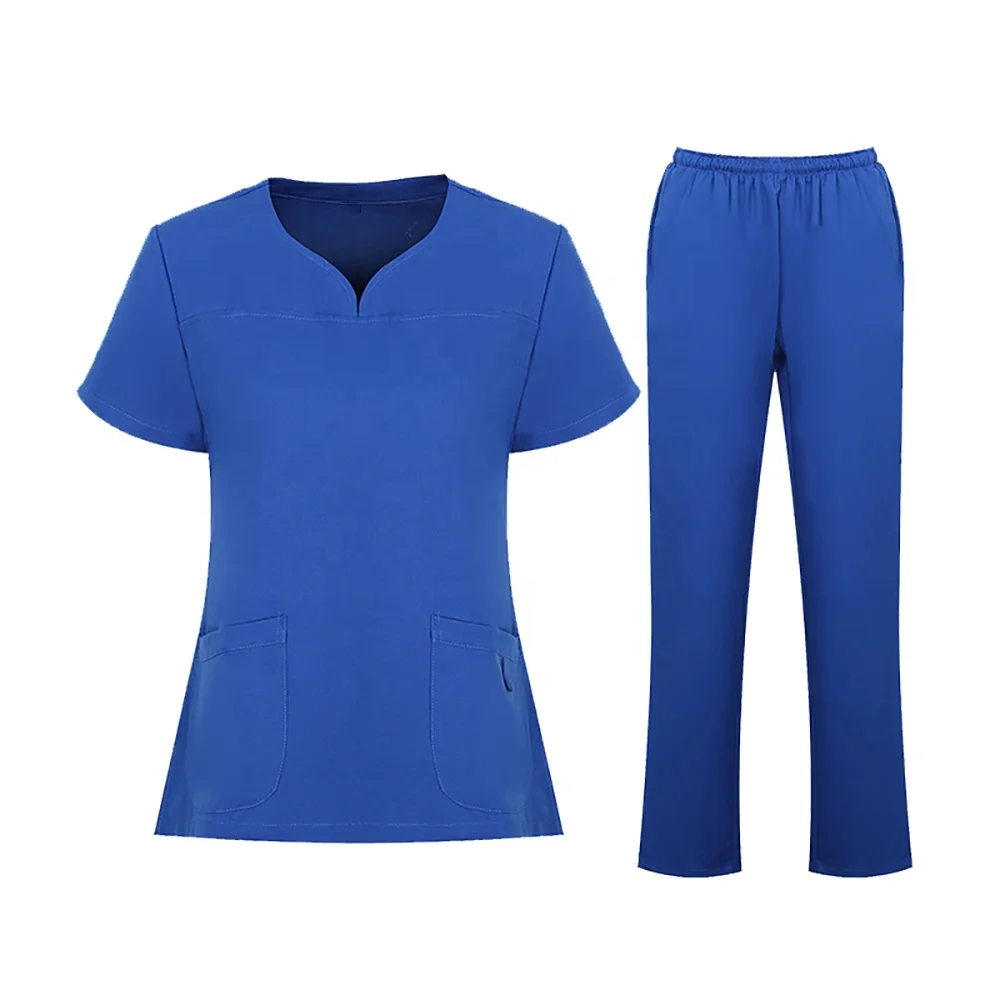 Одноразовый скраб sms для больницы V-образный воротник короткий рукав унисекс высокое качество медицинская Больничная форма скрабы